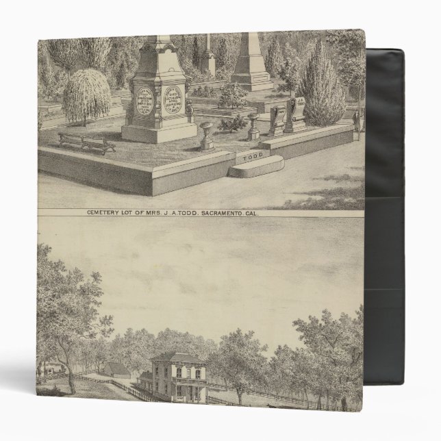 Cemetery lot Sacto, res Woodland Binder (Front/Inside)