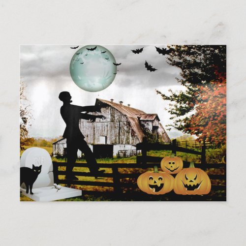  Cemetery Spooky WALKING DEAD HALLOWEEN CARD