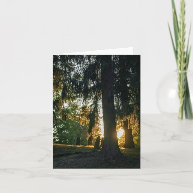 Cemetery Sunset Card (Front)