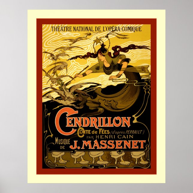 Cendrillon ~ Vintage French Theatre Advertising Poster (Front)