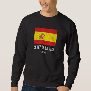 Cenes De La Vega Spain Es Flag City - Bandera Ropa Sweatshirt