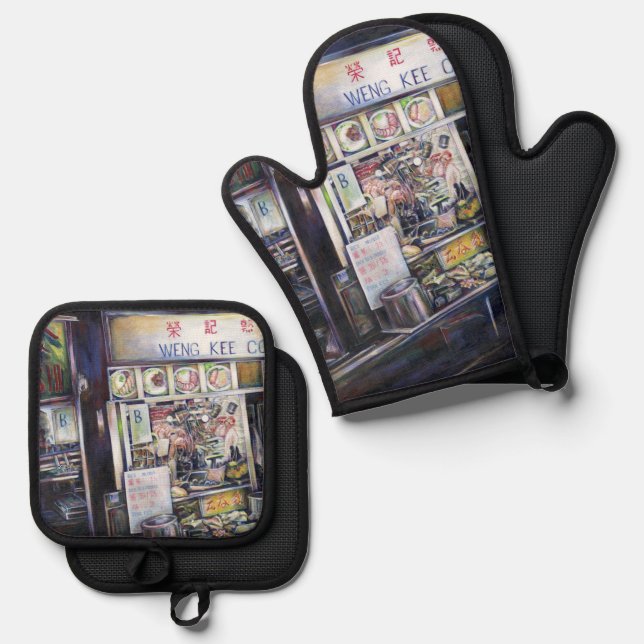 Cenosillicaphobia Oven Mitt & Pot Holder Set (Front/Back)