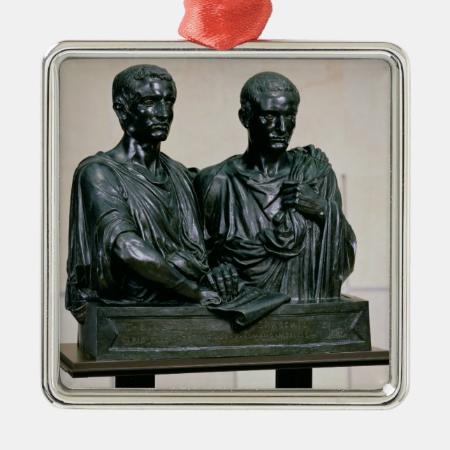 Cenotaph of the Gracchi, 1853 Metal Ornament (Front)