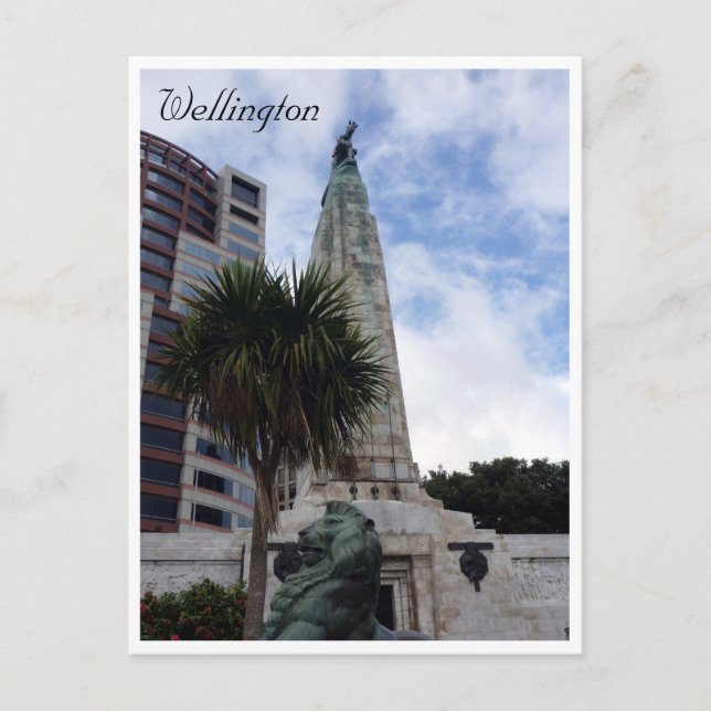 cenotaph wellington postcard (Front)