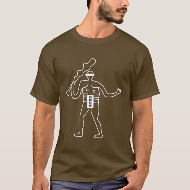 Censored Cerne Abbas Giant T-Shirt (Front)