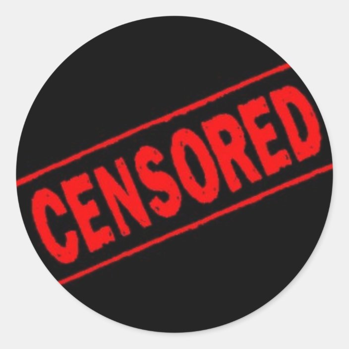 Censored Classic Round Sticker Zazzle Com