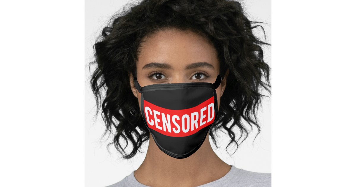 Censored Face Mask Zazzle 5640