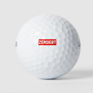 censored golf balls