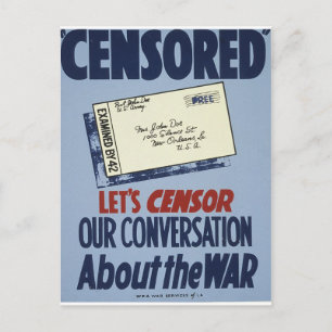 Censored Postcard