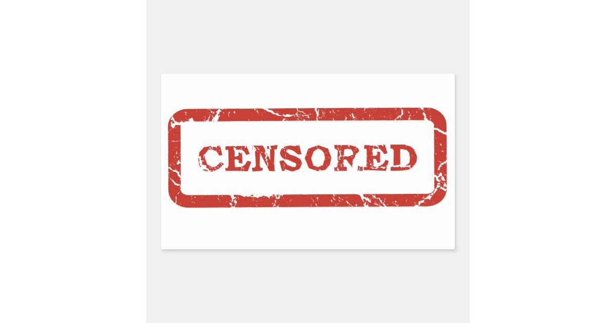 Censored Sticker Zazzle Com