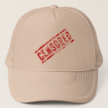 Censored Trucker Hat by Theraven14 at Zazzle