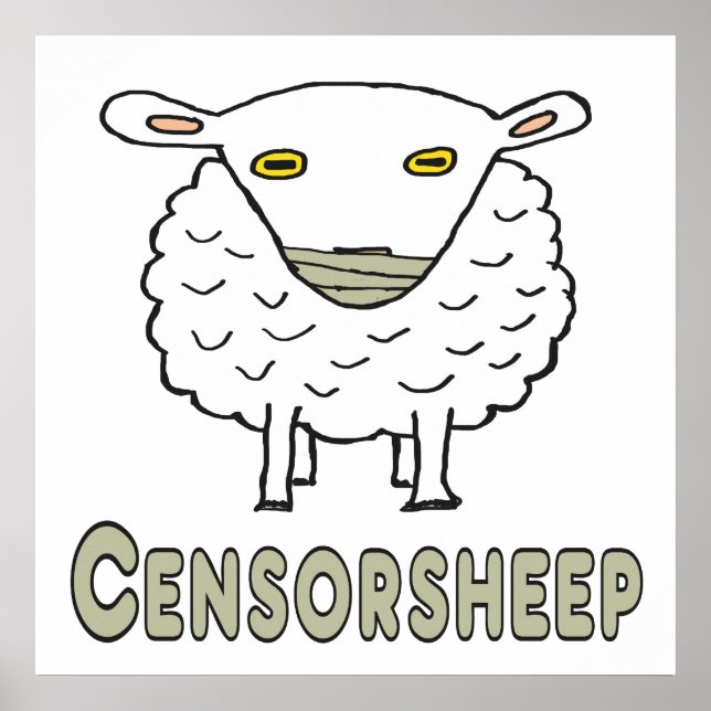 Censorship Censorsheep Poster (Front)