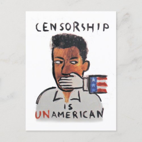 Censorship is UnAmerican Postcard
