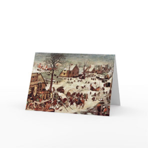 Census At Bethlehem By Bruegel D. Ä. Pieter Card