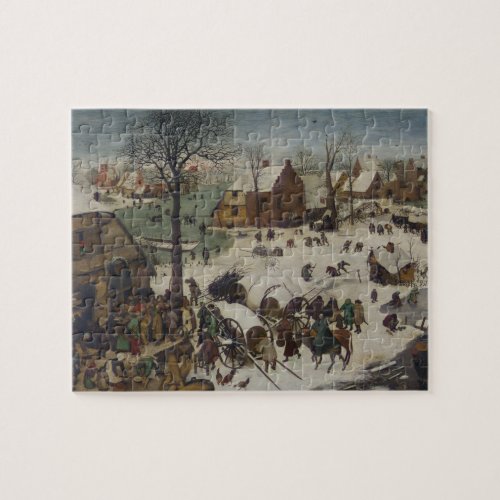 Census at Bethlehem by Pieter Bruegel Jigsaw Puzzle