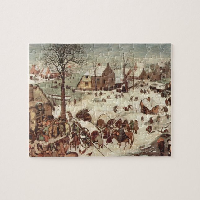 Census at Bethlehem by Pieter Bruegel Jigsaw Puzzle (Horizontal)