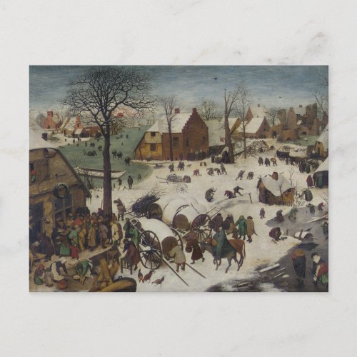 Census at Bethlehem by Pieter Bruegel Postcard