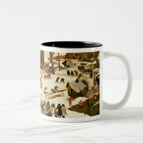 Census at Bethlehem c1566 Two_Tone Coffee Mug