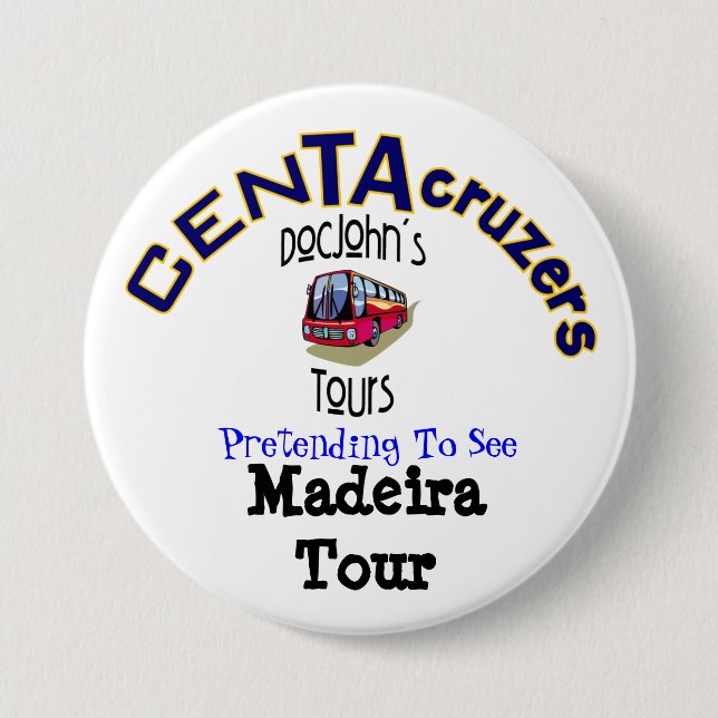 CenTAcruzers Logo Madeira Tour Button (Front)