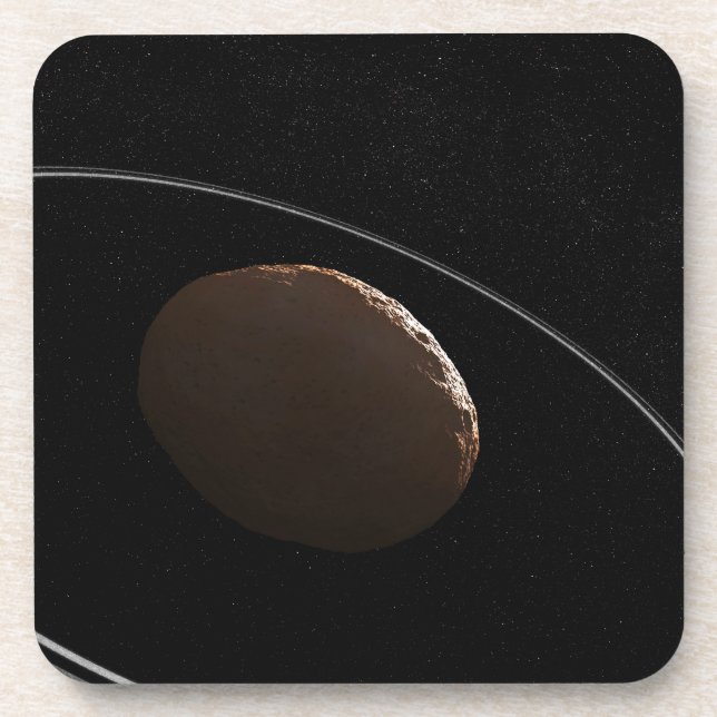 Centaur 1099 Chariklo And Its Rings. Beverage Coaster (Front)