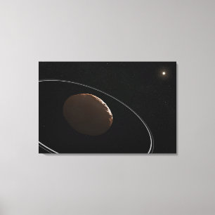 Centaur 1099 Chariklo And Its Rings. Canvas Print