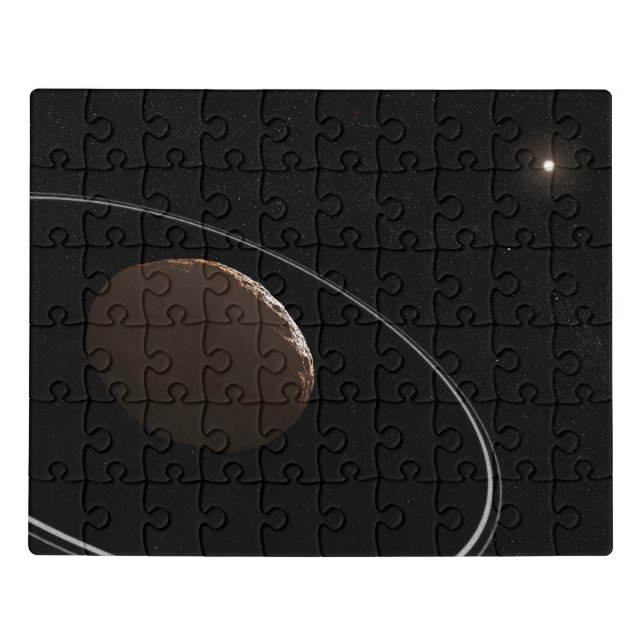 Centaur 1099 Chariklo And Its Rings. Jigsaw Puzzle (Puzzle Horizontal)