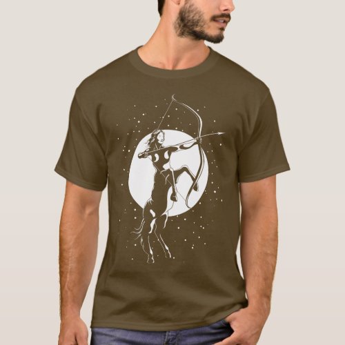 Centaur Archer Woman Sagittarius Astrological Zodi T_Shirt