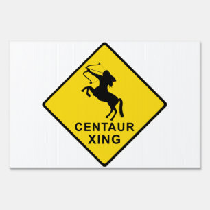 Centaur Crossing - sign