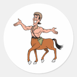 Centaur Mythical Half Man Half Horse Creature Classic Round Sticker