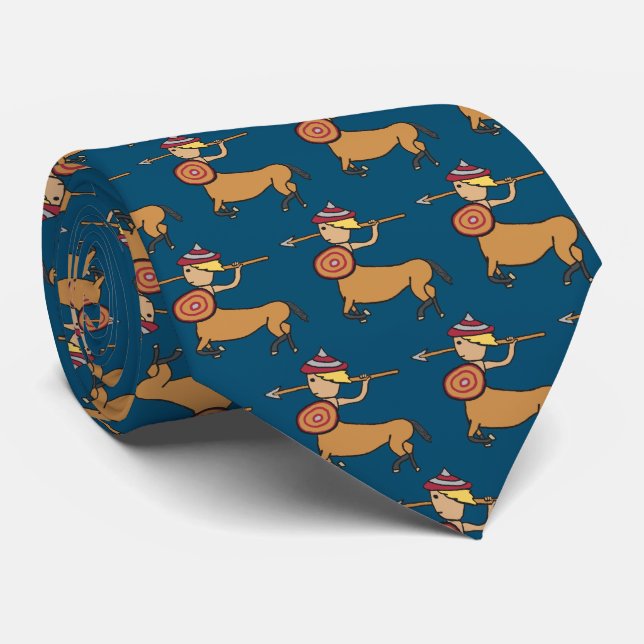 Centaur Sagittarius Neck Tie (Rolled)