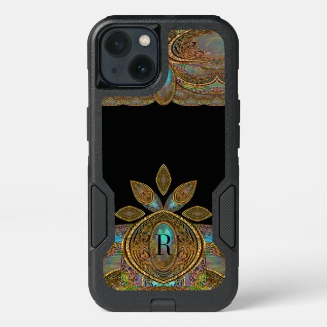 Centauri Deco Girly Unique Monogram Otterbox iPhone Case (Back)