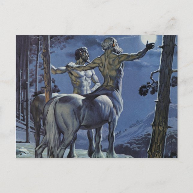 Centaurs (colour litho) postcard (Front)