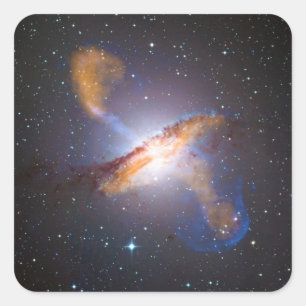 Centaurus A Shows a Supermassive Black Holes Power Square Sticker