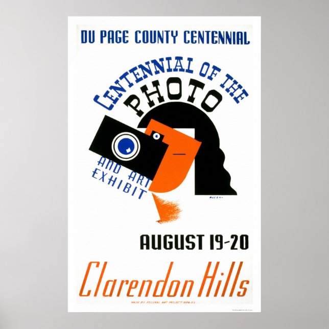 Centennial Art Photo 1939 WPA Poster (Front)