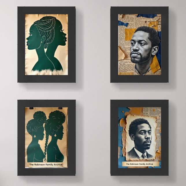 Centennial Black History Heritage Wall Art Set (Front)