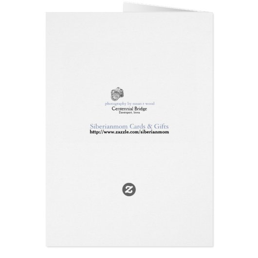 Centennial Bridge Blank Cards (Back)