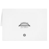 Centennial Bridge Davenport Iowa Card (Back Horizontal)
