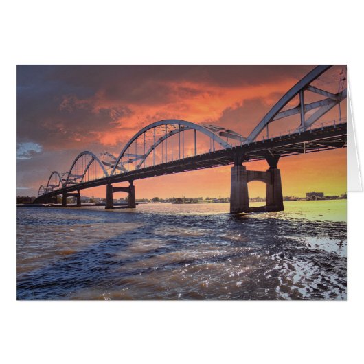 Centennial Bridge Davenport Iowa Card (Front Horizontal)