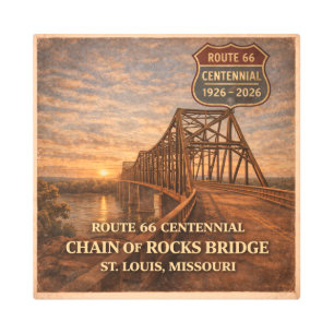 Centennial Chain of Rocks Bridge Metal Print
