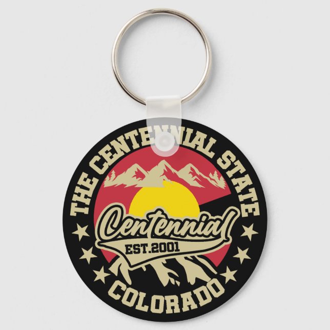 Centennial,Colorado Keychain (Front)