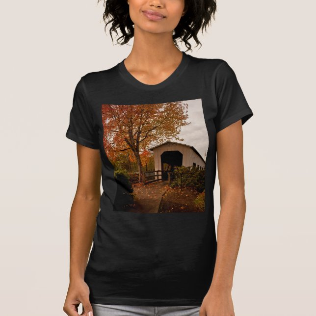Centennial Covered Bridge, Oregon T-Shirt (Front)