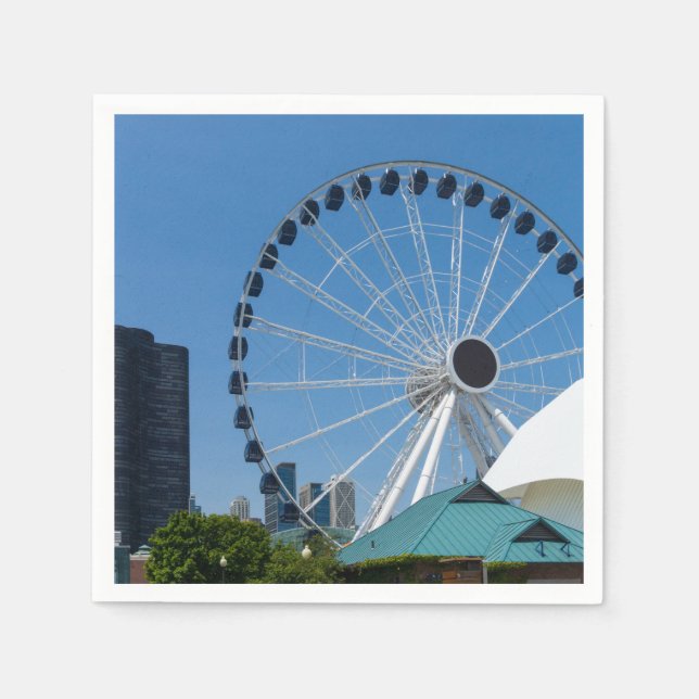 Centennial Ferris Wheel Paper Napkins (Front)