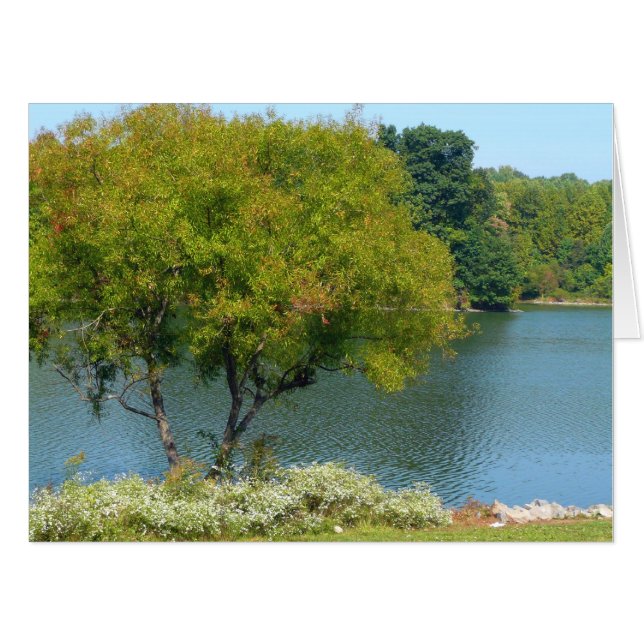 Centennial Lake in Ellicott City Maryland Card (Front Horizontal)