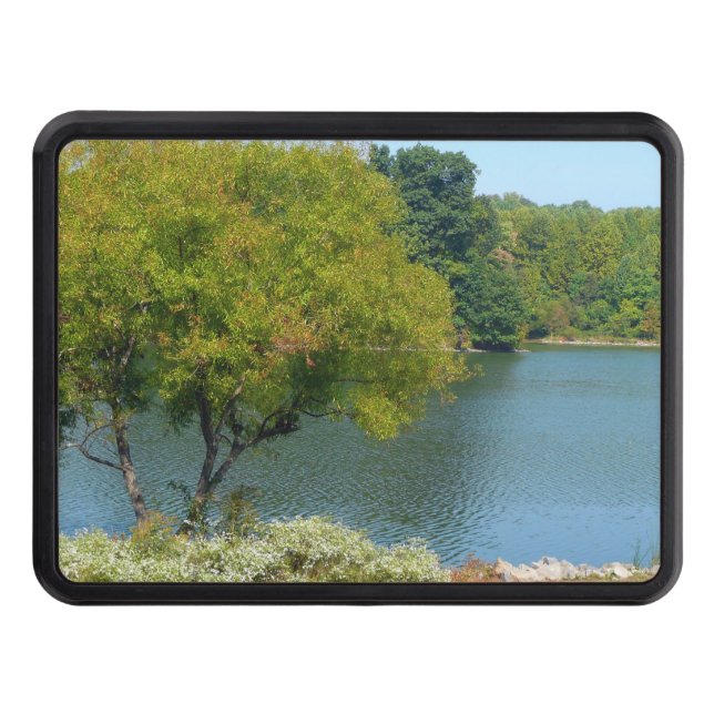 Centennial Lake in Ellicott City Maryland Hitch Cover (Front)