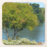 Centennial Lake in Ellicott City Maryland Square Paper Coaster