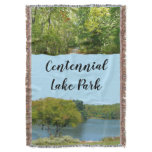 Centennial Lake in Ellicott City Maryland Throw Blanket