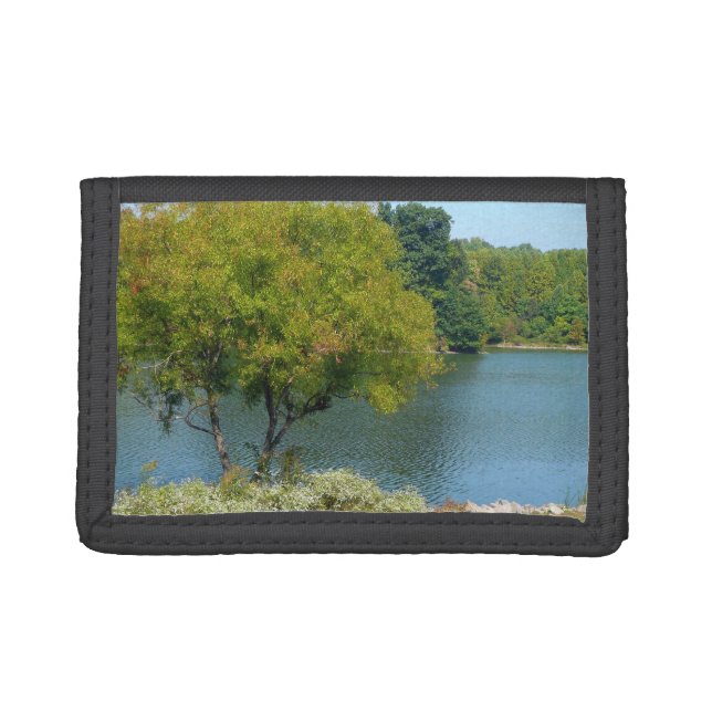 Centennial Lake in Ellicott City Maryland Trifold Wallet (Front)