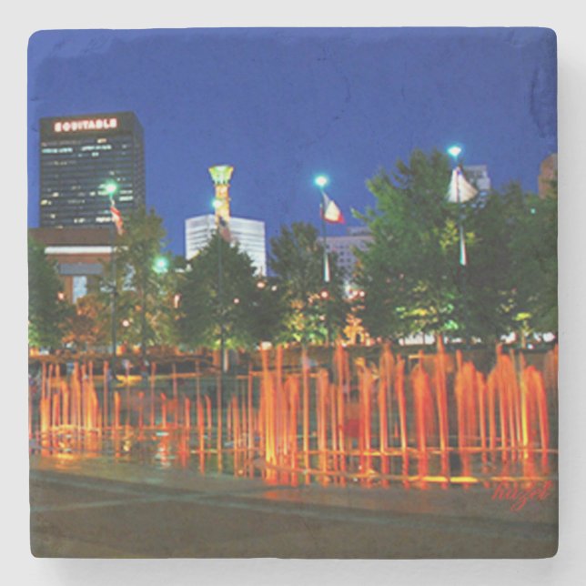 Centennial Park Fountain, Atlanta, Georgia,Coaster Stone Coaster (Front)
