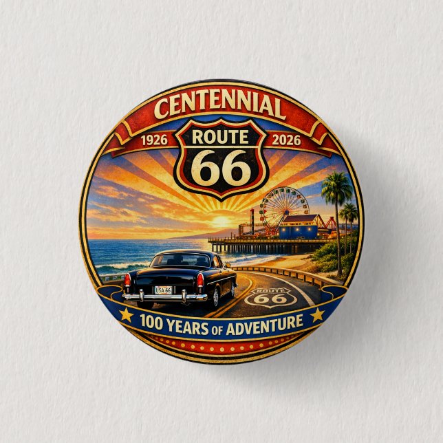Centennial Santa Monica Pacific Horizon Button (Front)