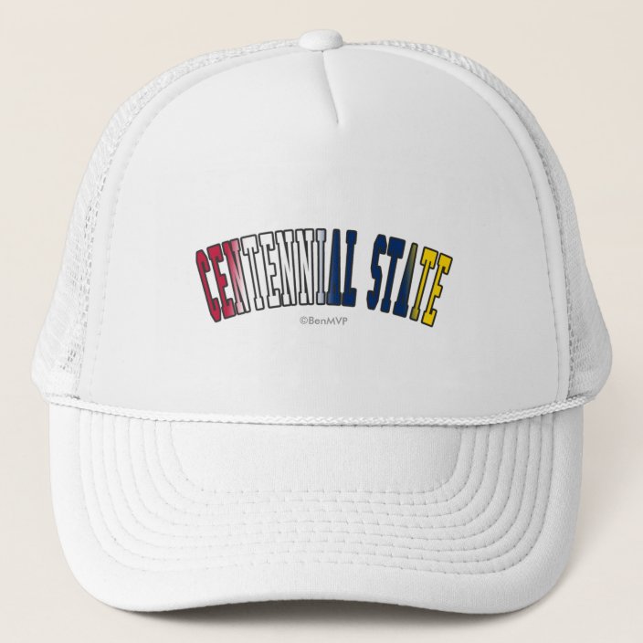 Centennial State in State Flag Colors Trucker Hat